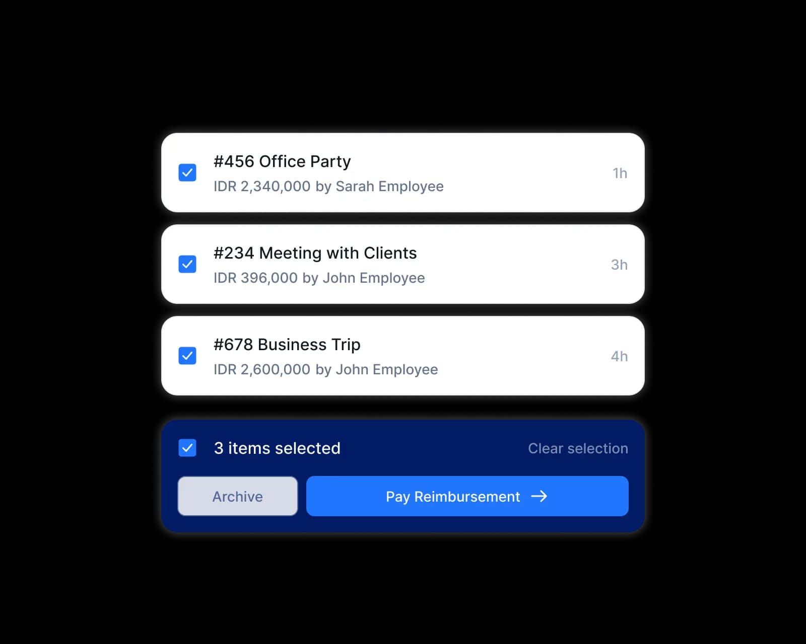 Make payment in a few clicks